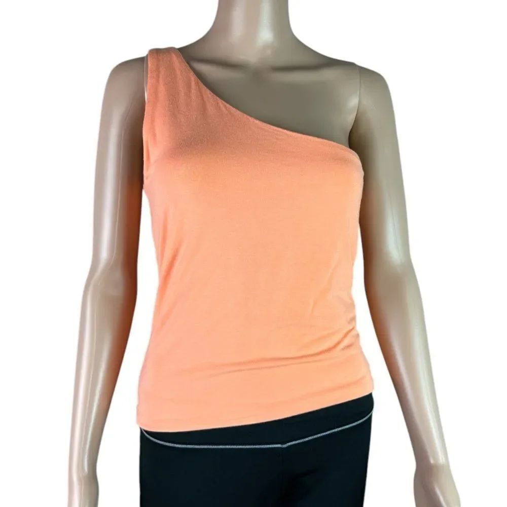J. Crew One Shoulder Knit Orange Tank Top